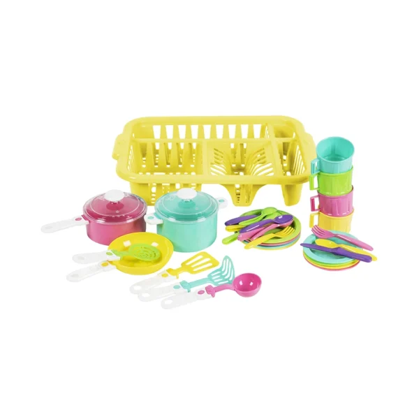 Set de veselă Irishka 5 din plastic pentru copii 3+ ani , 4 culori (103)