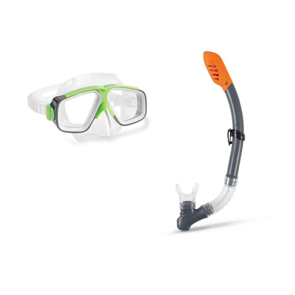 55949(1) Set mască și tub frontal pentru înot Surf Rider, 8+ ani, Intex (55949) - imagine 1