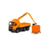 Camion macara cu set de construcție – 30 piese, Polesie
