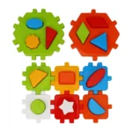 Cub educativ „Smart Kid” hexagon cu forme (1998) - imagine 3