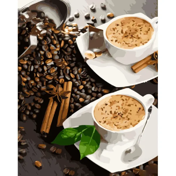 Pictura pe numere "Intalnire la cafea" 40x50 cm (fara cutie)(GS1205)(51248)