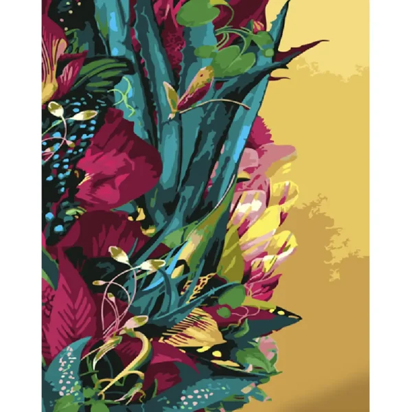 Pictura pe numere "Plante magice" 40x50 cm (fara cutie)(GS1455)(60240)