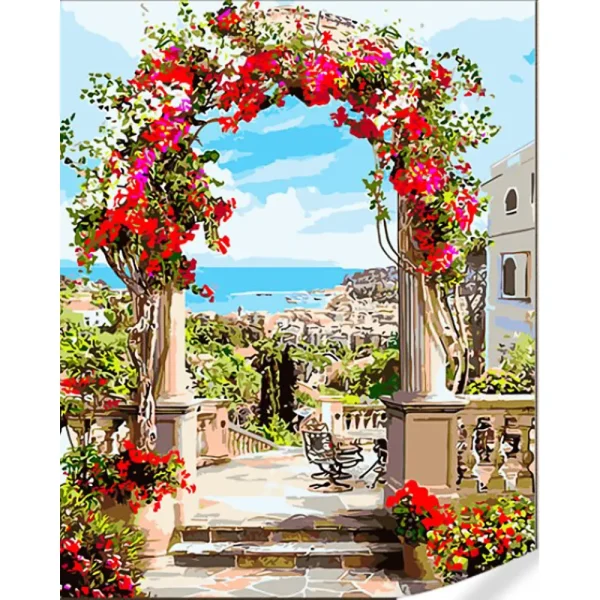 Pictura pe numere "Arca de flori" 40x50 cm (fara cutie)(GS1602)(73776)
