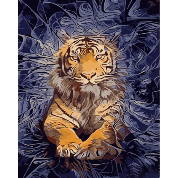 Pictura pe numere "Puterea tigrului" 40x50 cm (fara cutie)(GS951)(49405)