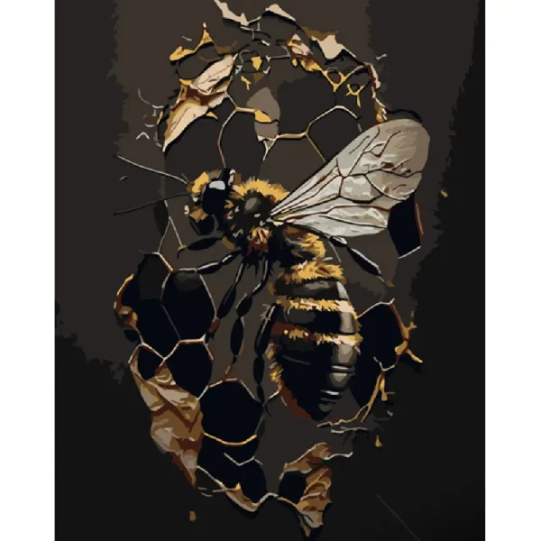 Pictura pe numere "Albina" 40x50 cm (fara cutie)(GS956)(49450)