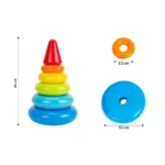 Piramidă cu inele colorate (6863) - imagine 4