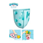 Set bile colorate pentru baie cu coș de depozitare (7778) - imagine 3