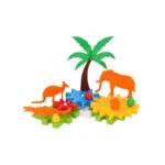 Set constructor cu animale și roți dințate, 66 piese ,Technok (3749) - imagine 2