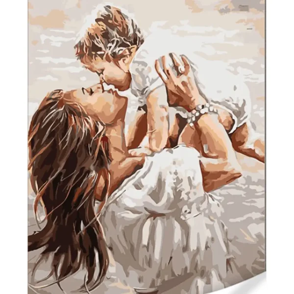 Pictura pe numere "Bucuria maternității" 40x50 cm (fara cutie)(SS6550)(74100)