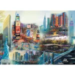 (20147) Puzzle din lemn 1000 elemente "Colaj-New York" - imagine 2