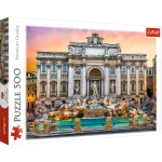 Puzzle 500  "Havuzul din Trevi,Roma"