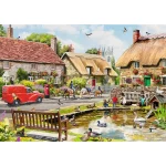 Puzzle Premium Plus 1000 elemente "Satul de vară" - imagine 2