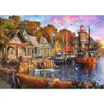 Puzzle Premium Plus 1000 elemente "Portul de pe litoral" - imagine 2