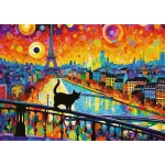 Puzzle 1000 elemente "Pisica in Paris" - imagine 2