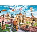 Puzzle 1000 elemente "Animalele in Roma" - imagine 2