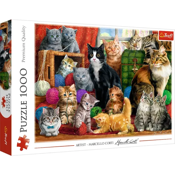 Puzzle 1000 elemente "Pisicile"