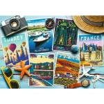 Puzzle 1000 elemente"Postcarduri de sărbătoare" - imagine 2