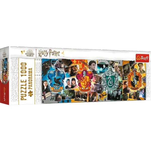 (290516) Puzzle 1000 elemente Panorama"Four Houses of Hogwart , Warner Harry Potter"