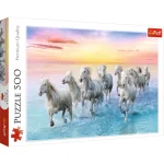Puzzle 500  "Caii albi "