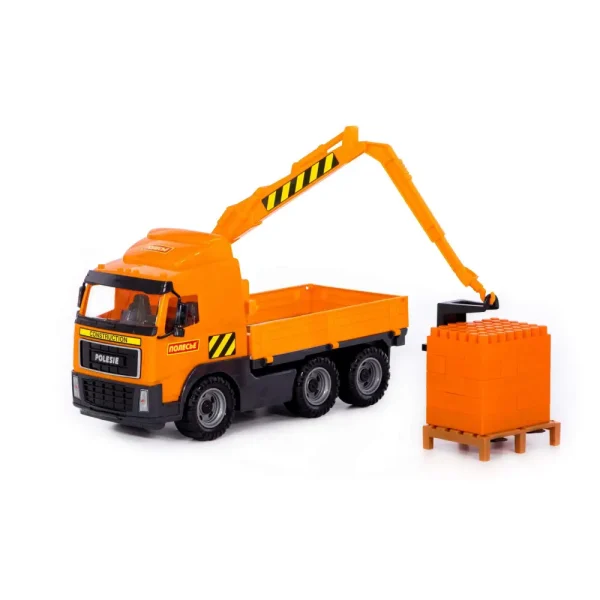 Masina cu macara+constructor 30elem.