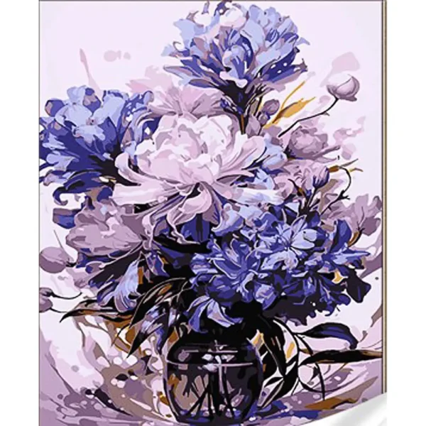 Pictura pe numere "Flori" (fara cutie) 30x40 cm (SS1018)(74421)