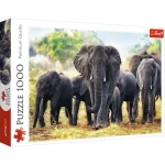 Puzzle 1000 elemente"Elefantii africani"