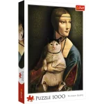 Puzzle 1000 elemente "Doamna cu pisica"