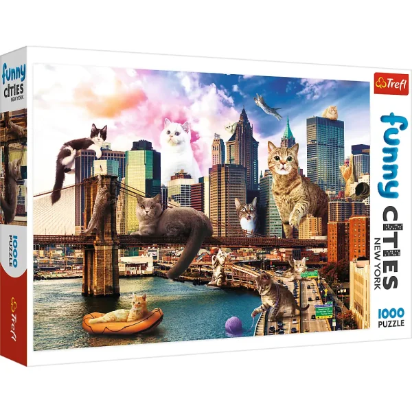Puzzle 1000 "Pisicile in New York"
