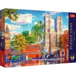 Puzzle Premium Plus 1000 elemente "Ora ceaiului: Vedere a Londrei"