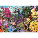 Puzzle Premium Plus 1000 elemente "Grădina cu colibri" - imagine 2
