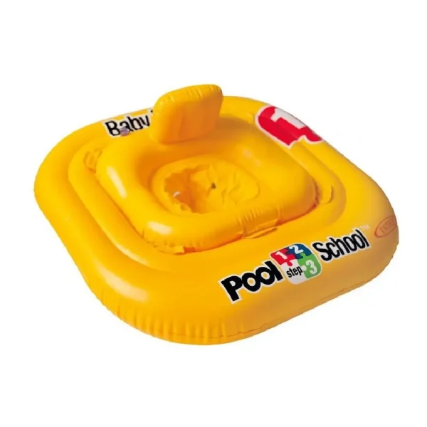 INTEX Cerc gonflabil cu decupaje pentru picioare 79×79 cm, până la 15 kg, 1-2 ani