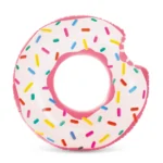 Colac gonflabil de înot Donut Rainbow, 107 cm, max. 80 kg, 9+ ani, Intex (56265)