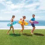 Colac gonflabil de înot transparent 76 cm, max. 40 kg, 3 culori, 8+ ani, Intex (59260) - imagine 2