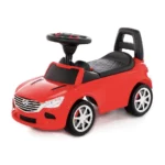 Tolocar SuperCar pentru copii cu volan muzical, roșu, Polesie (84507)