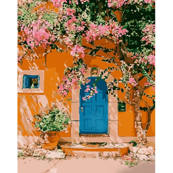 Pictura pe numere "Verandă Provence" 40x50 cm (fara cutie)(GS1268)(51415)