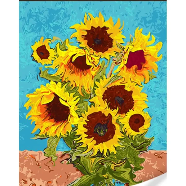 Pictura pe numere "Floarea soarelui" 40x50 cm (fara cutie)(GS1623)(73974)