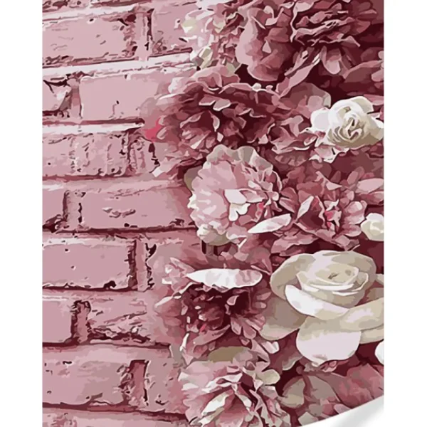 Pictura pe numere "Flori pe perete" 40x50 cm (fara cutie)(GS1626)(74001)