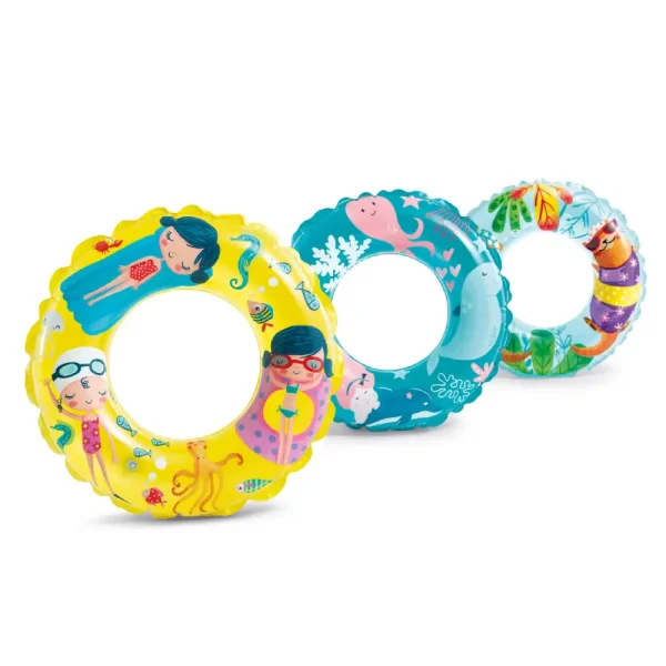 INTEX Cerc gonflabil D 61 cm „Recifele din ocean”, 6-10 ani, 3 modele