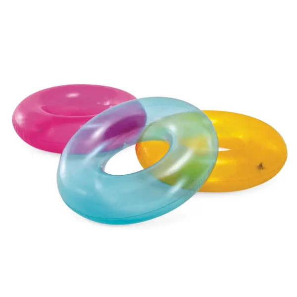 INTEX Cerc gonflabil “Transparent” D 76 cm, până la 40 kg, 8+, 3 culori