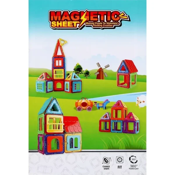 R23A /13 (04355) Jucarie constructor cu magnet 55elem.