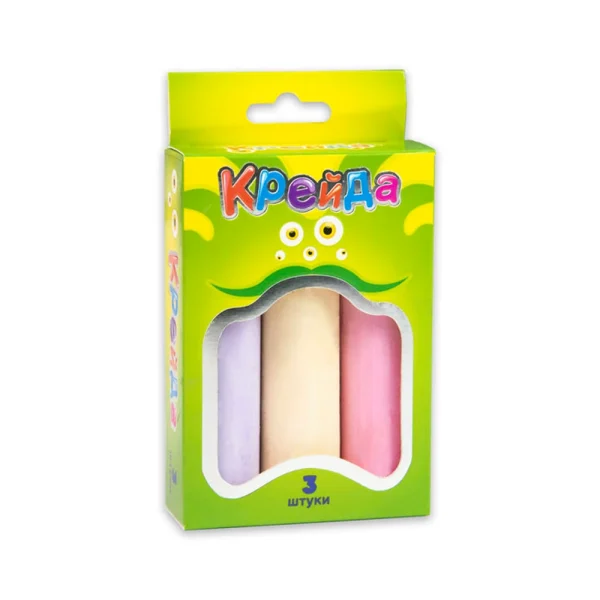 Cretă mare rotundă - 3 bucăți multicolor