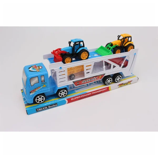R12A /14 (07652) Jucarie camion in set cu tractoare (72K)(G1)