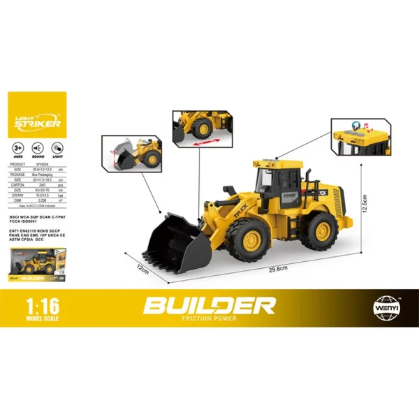 PR 1A/15 (14202) Jucarie buldozer pe baterii WY420A