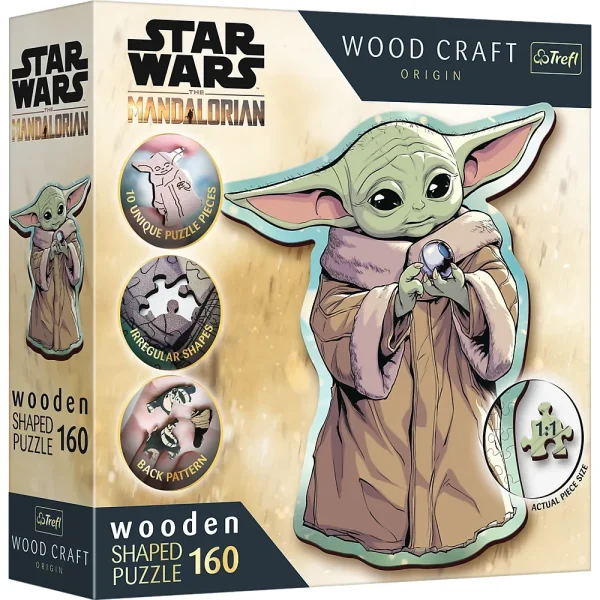 Puzzle din lemn 160 elemente "Grogu"