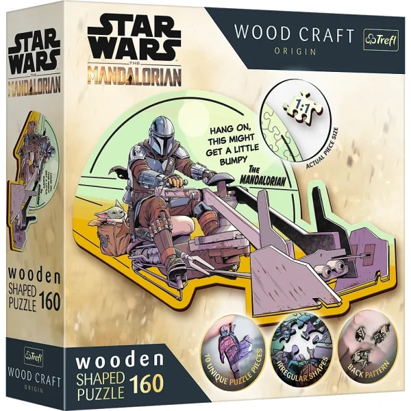 Puzzle din lemn 160 elemente "The Mandalorians-Reunire"
