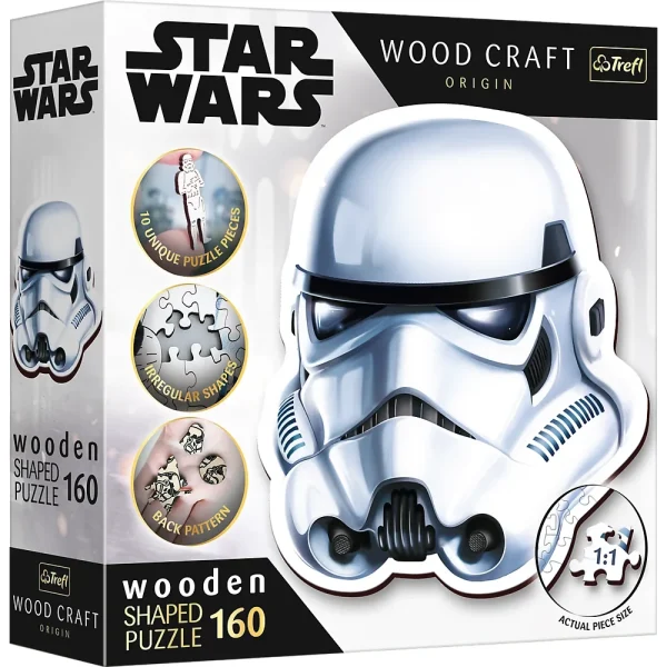 Puzzle din lemn 160 elemente "Cască Stormtrooper"