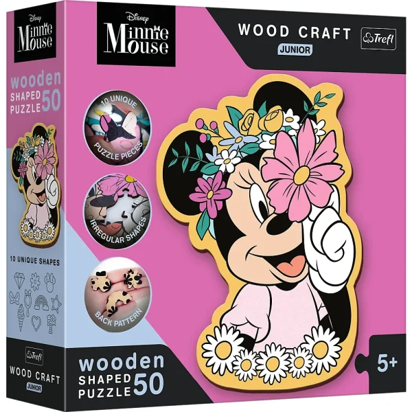 Puzzle din lemn 50elem. "În lumea lui Minnie"