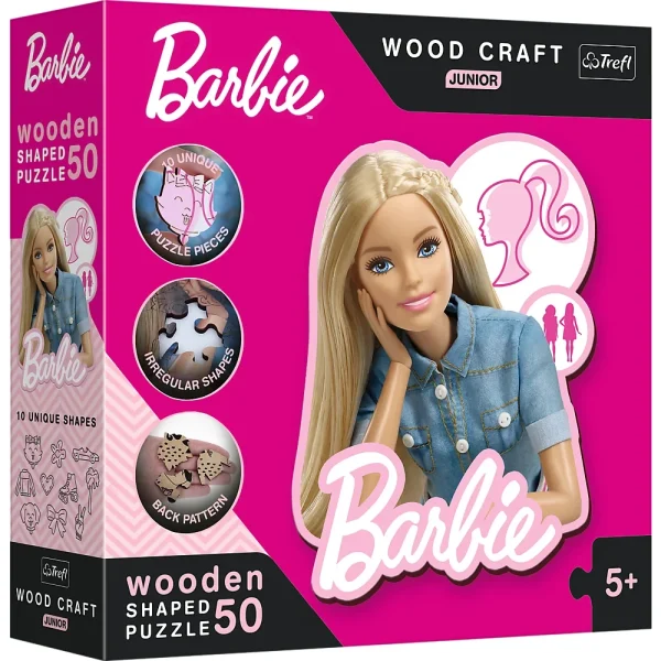 Puzzle din lemn 50elem."Frumoasa Barbie"