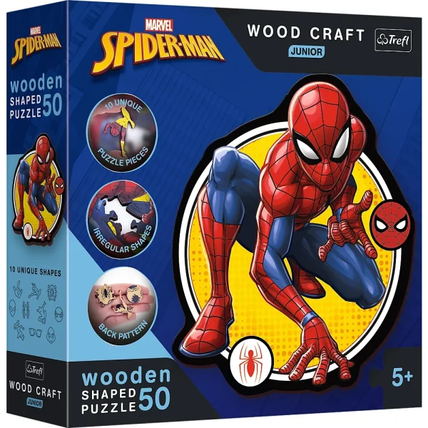 Puzzle din lemn 50elem."Spiderman"