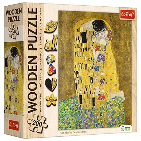 Puzzle din lemn 200elem."Sarutul"